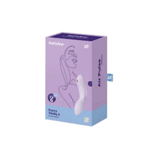 Вакуумний стимулятор з вібрацією Satisfyer Curvy Trinity 2 9 Зображення Вакуумний стимулятор з вібрацією Satisfyer Curvy Trinity 2