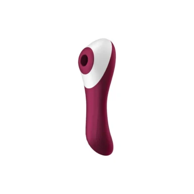 Вакуумний стимулятор із вібрацією Satisfyer Dual Crush Wine Red