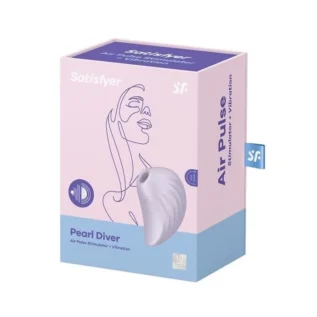 Зображення Вакуумний кліторальний стимулятор із вібрацією Satisfyer Pearl Diver Violet