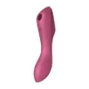 Вакуумний стимулятор із вібрацією Satisfyer Curvy Trinity 3 Red 1 Зображення Вакуумний стимулятор із вібрацією Satisfyer Curvy Trinity 3 Red