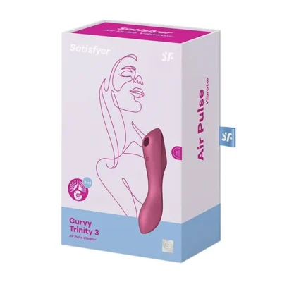 Зображення Вакуумний стимулятор із вібрацією Satisfyer Curvy Trinity 3 Red