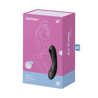 Зображення Вакуумний стимулятор з вібрацією Satisfyer Curvy Trinity 4 Black