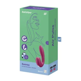 Зображення Вакуумний смарт-вібратор Satisfyer Sunray Berry