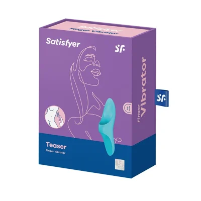Зображення Вібратор на палець Satisfyer Teaser Light Blue