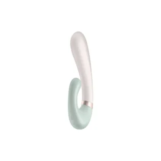 Смарт вібратор-кролик із підігрівом Satisfyer Heat Wave Mint