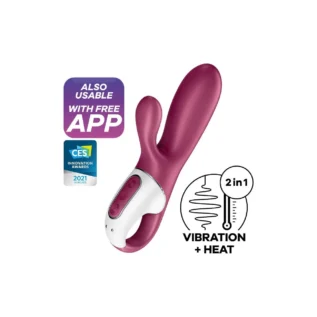 Смарт вібратор кролик із підігрівом Satisfyer Hot Bunny