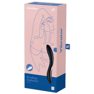 Вібратор із перлинною стимуляцією точки G Satisfyer Rrrolling Explosion Black 15 Зображення Вібратор із перлинною стимуляцією точки G Satisfyer Rrrolling Explosion Black