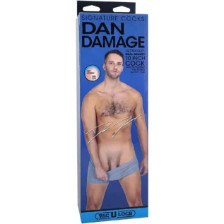 Зображення Фалоімітатор Doc Johnson Signature Cocks Dan Damage 10 inch UltraSkyn