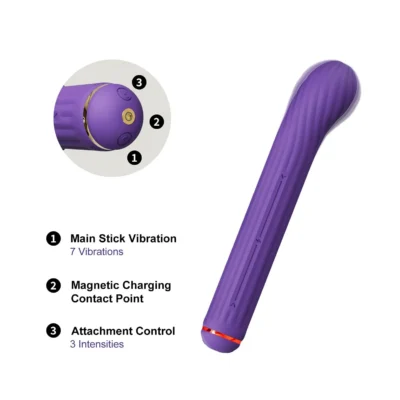 Зображення Вібратор Otouch Magic Stick S1 Plus - Purple