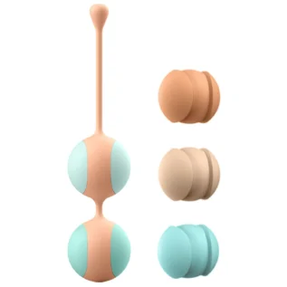 Вагінальні кульки Liebe Kewos — Peach/Mint 5 кульок у комплекті, 15, 25, 35, 45 та 55 г 10 Вагінальні кульки Liebe Kewos — Peach/Mint 5 кульок у комплекті, 15, 25, 35, 45 та 55 г - Зображення 4
