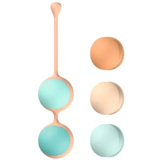 Alternative view of Вагінальні кульки Liebe Kewos — Peach/Mint 5 кульок у комплекті, 15, 25, 35, 45 та 55 г