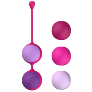 Alternative view of Вагінальні кульки Liebe Kewos — Cerise/Candy Violet  5 кульок у комплекті, 15, 25, 35, 45 та 55 г