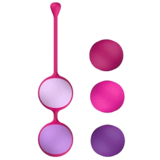 Вагінальні кульки Liebe Kewos — Cerise/Candy Violet 5 кульок у комплекті, 15, 25, 35, 45 та 55 г 9 Вагінальні кульки Liebe Kewos — Cerise/Candy Violet 5 кульок у комплекті, 15, 25, 35, 45 та 55 г - Зображення 3