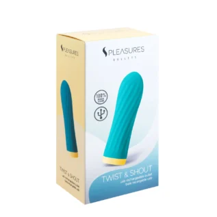 Віброкуля S Pleasures Bullets Twist & Shout Turquoise бірюзова 7 Віброкуля S Pleasures Bullets Twist & Shout Turquoise бірюзова - Зображення 3