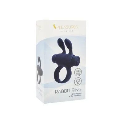 Alternative view of Ерекційне віброкільце S Pleasures Premium Rabbit Ring чорне