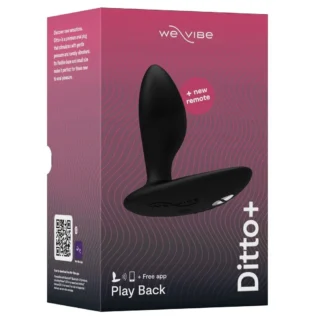 Зображення Анальна смарт-вібропробка We-Vibe Ditto+ Satin Black з пультом ДК