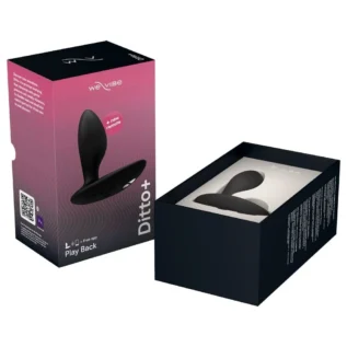 Зображення Анальна смарт-вібропробка We-Vibe Ditto+ Satin Black з пультом ДК