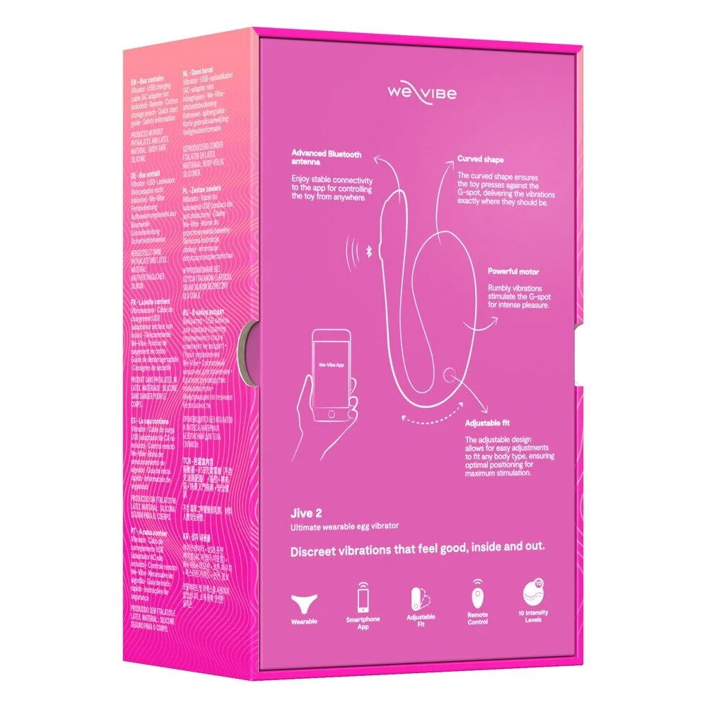 Смарт-віброяйце We-Vibe Jive 2 Electric Pink 15 Смарт-віброяйце We-Vibe Jive 2 Electric Pink - Зображення 13