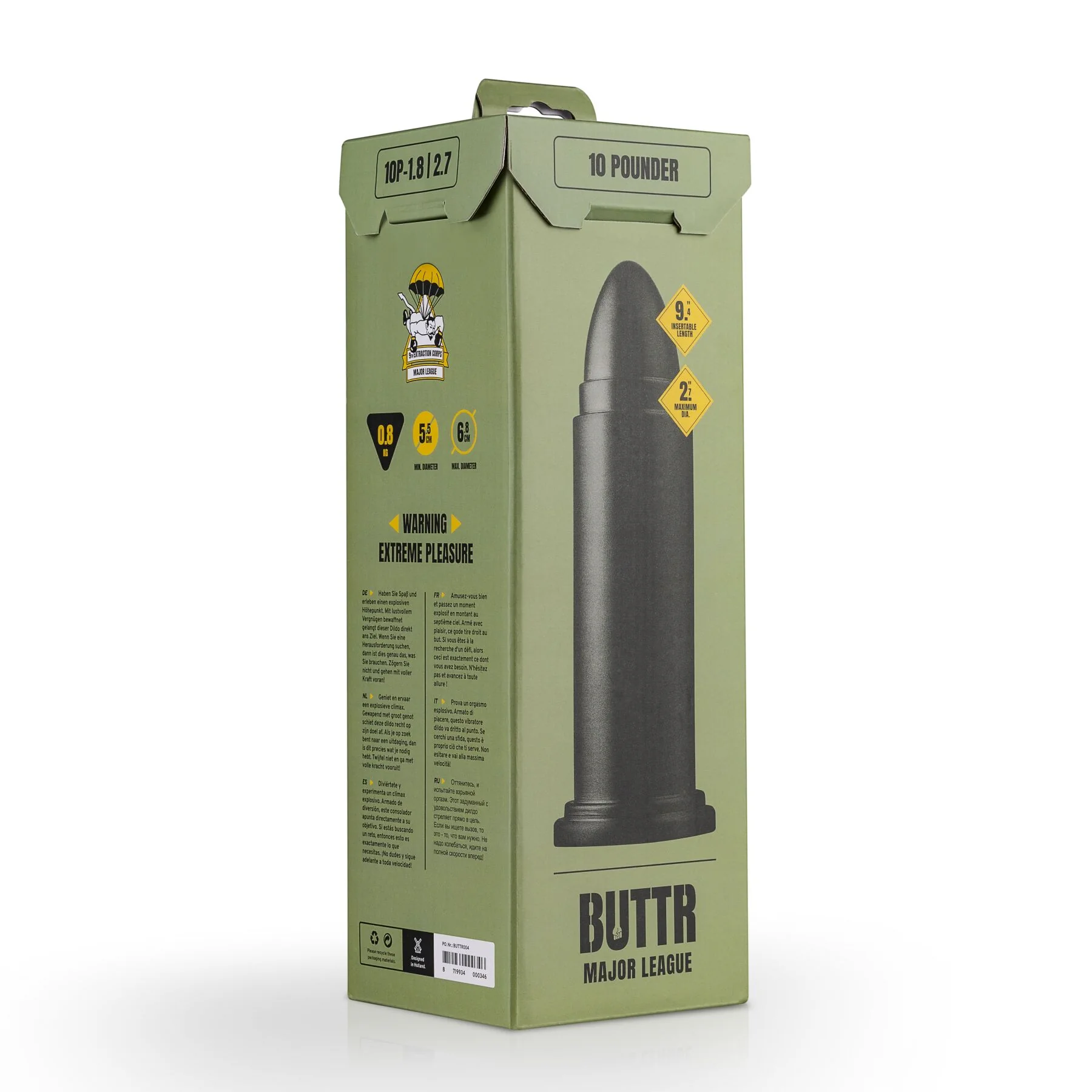 Анальна пробка BUTTR - 10 Pounder XXL Dildo 7 Анальна пробка BUTTR - 10 Pounder XXL Dildo - Зображення 5