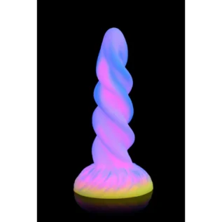 Фентезійний фалоімітатор Creature Cocks Glow-in-the-Dark Unicorn Dildo - Зображення 5