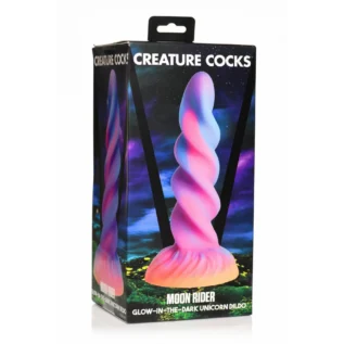 Фентезійний фалоімітатор Creature Cocks Glow-in-the-Dark Unicorn Dildo - Зображення 7