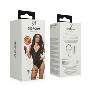 Нашийник з повідцем Bedroom Fantasies: Collar with Chain - Silver 12 Нашийник з повідцем Bedroom Fantasies: Collar with Chain - Silver - Зображення 3
