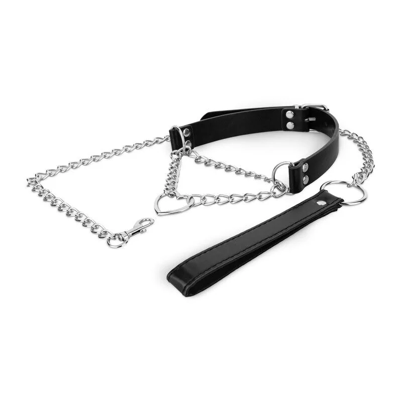 Нашийник з повідцем Bedroom Fantasies: Collar with Chain - Silver 7 Нашийник з повідцем Bedroom Fantasies: Collar with Chain - Silver - Зображення 5