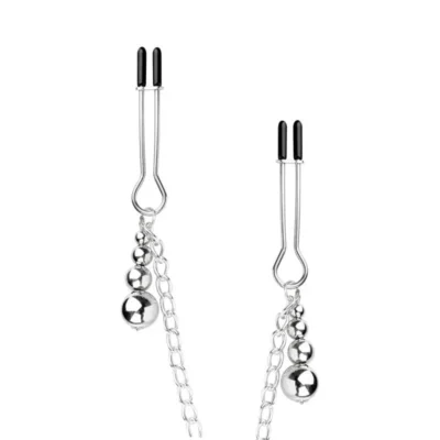 Затискачі для сосків та клітора Bedroom Fantasies: Nipple and Clitoris Clamps - Silver 12 Зображення Затискачі для сосків та клітора Bedroom Fantasies: Nipple and Clitoris Clamps - Silver