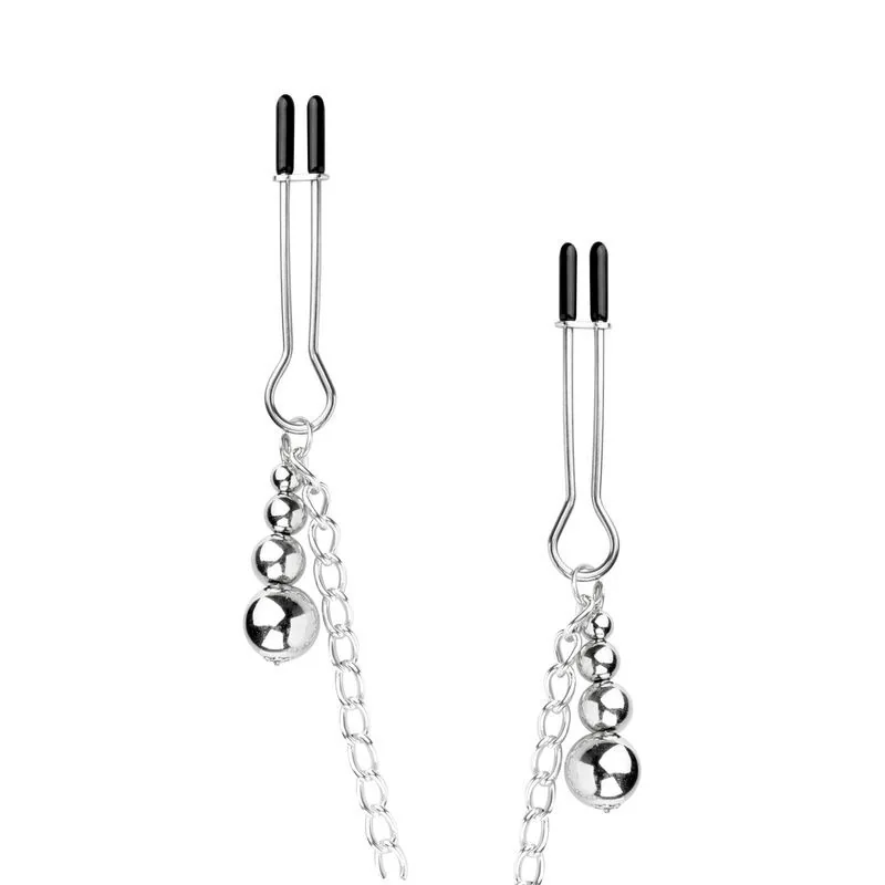 Затискачі для сосків та клітора Bedroom Fantasies: Nipple and Clitoris Clamps - Silver 7 Затискачі для сосків та клітора Bedroom Fantasies: Nipple and Clitoris Clamps - Silver - Зображення 5