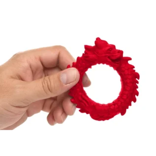 Ерекційне кільце Creature Cocks Rise of the Dragon Silicone Penis Ring - Red 14 Зображення Ерекційне кільце Creature Cocks Rise of the Dragon Silicone Penis Ring - Red