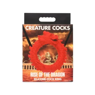 Ерекційне кільце Creature Cocks Rise of the Dragon Silicone Penis Ring - Red 17 Зображення Ерекційне кільце Creature Cocks Rise of the Dragon Silicone Penis Ring - Red