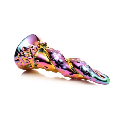 Alternative view of Фентезійний фалоімітатор Creature Cocks Enchanting Rainbow Glass Dildo