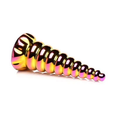 Alternative view of Фентезійний фалоімітатор Creature Cocks Twilight Rainbow Glass Dildo