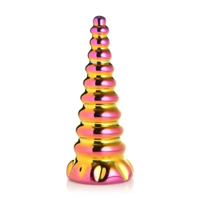 Фентезійний фалоімітатор Creature Cocks Twilight Rainbow Glass Dildo