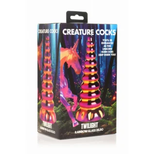 Фентезійний фалоімітатор Creature Cocks Twilight Rainbow Glass Dildo 9 Фентезійний фалоімітатор Creature Cocks Twilight Rainbow Glass Dildo - Зображення 4