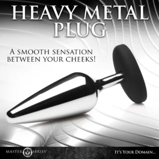 Анальна пробка Master Series Butt Slut Metal & Silicone Butt Plug - Silver 13 Зображення Анальна пробка Master Series Butt Slut Metal & Silicone Butt Plug - Silver