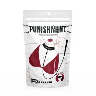 Нашийник із повідцем Punishment - Crystal Collar & Leash - Black 8 Зображення Нашийник із повідцем Punishment - Crystal Collar & Leash - Black