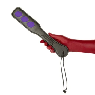 Alternative view of Паддл Punishment - Purple Lips Paddle - Black