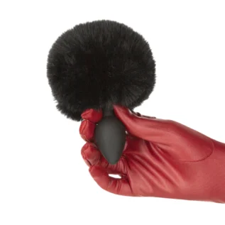 Зображення Анальна пробка з хвостом Punishment - Bunny Tail Silicone Anal Plug - Black