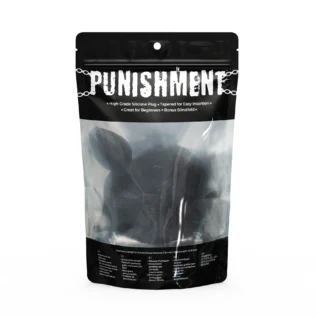 Зображення Анальна пробка з хвостом Punishment - Bunny Tail Silicone Anal Plug - Black