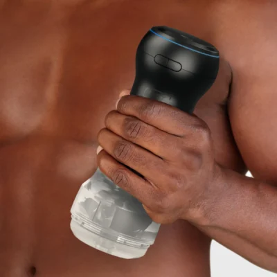 Зображення Мастурбатор Kiiroo Feel Pocket Crystal зі всмоктувальною інтерактивною насадкою PowerBlow Combo Set