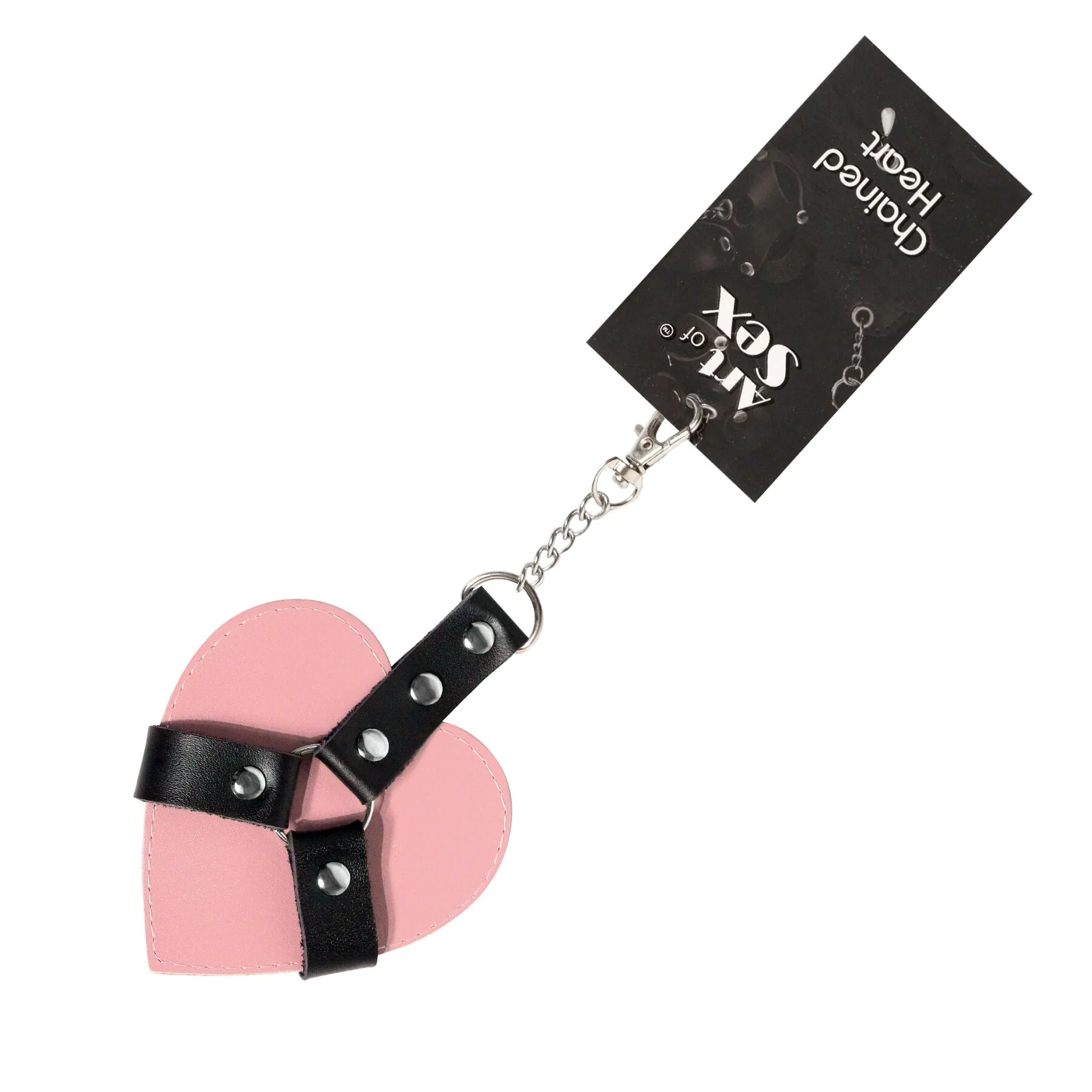 Брелок на карабіні для ключів Art of Sex Chained Heart Рожевий 4 Брелок на карабіні для ключів Art of Sex Chained Heart Рожевий - Зображення 2