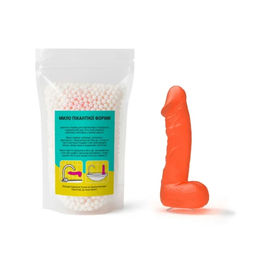 Крафтове мило-член з присоскою Чистий Кайф MEDIUM Orange - Зображення 4