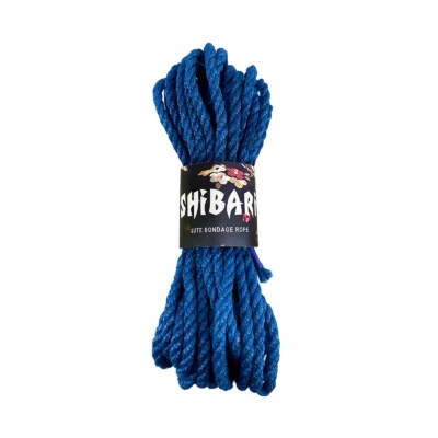 Джутова мотузка для шибарі Feral Feelings Shibari Rope, 8 м синя