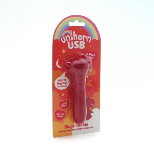 Вібратор-єдиноріжка Unihorn USB Bullet - Blaze Diablo, віброкуля, USB-зарядка - Зображення 4