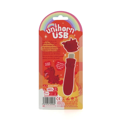 Вібратор-єдиноріжка Unihorn USB Bullet - Blaze Diablo, віброкуля, USB-зарядка - Зображення 5