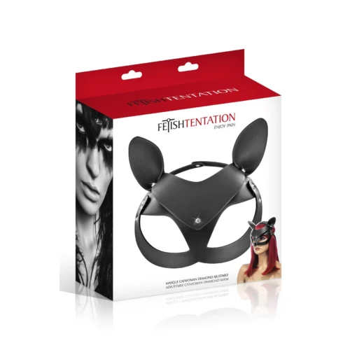 Маска кішки Fetish Tentation Adjustable Catwoman Diamond Mask - Зображення 3