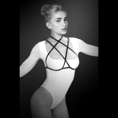 Портупея на груди Bijoux Pour Toi - LOLA, еластичний поліестер