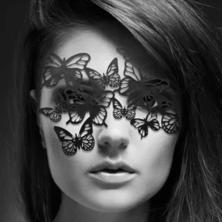 Alternative view of Маска на обличчя Bijoux Indiscrets - Sybille Mask, вінілова, клейове кріплення, без зав'язок