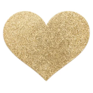 Alternative view of Пестіс - стикини Bijoux Indiscrets - Flash Heart Gold, наклейки на соски